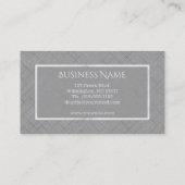 Minimalistische schetsmatige strepen | Med. Gray Visitekaartje (Achterkant)