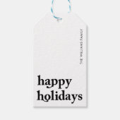 Minimalistische schone eenvoudige kerst cadeaulabel (Voorkant)