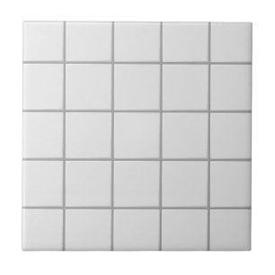 Minimalistische schone witte vierkante raster tegeltje