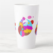 Minimalistische Schoon ADVcreators Artikel35 Latte Mok (Voorkant)