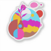 Minimalistische Schoon ADVcreators Artikel35 Sticker (Voorkant)