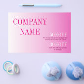 Minimalistische schoonheid cosmetologie blush roze flyer (Enkel)