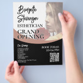 Minimalistische schoonheid model esthetiek salon F Flyer (Hand)