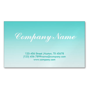 Minimalistische schoonheidscosmetologie turquoise  visitekaartje magneet