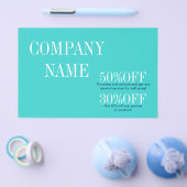 Minimalistische schoonheidskapsalon teal flyer (Enkel)