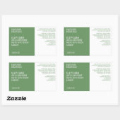 minimalistische schoonheidsproducten label - groen (Vel)