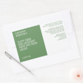 minimalistische schoonheidsproducten label - groen (Envelop)