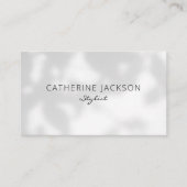 Minimalistische schoonheidsprofessionals stylist Q Visitekaartje (Voorkant)