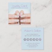 Minimalistische schoonheidssalon Nagelsalon Loyali Klantenkaartje (Voorkant / Achterkant)