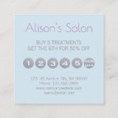 Minimalistische schoonheidssalon Nagelsalon Loyali Klantenkaartje (Achterkant)