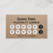 Minimalistische schoonheidssalon & Spa Rustic Kraf Klantenkaartje (Voorkant)