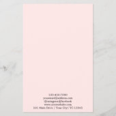 Minimalistische schoonmaak huis diensten Logo roze Flyer (Achterkant)