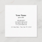 Minimalistische schoonmaak huis diensten Logo roze Vierkante Visitekaartje (Achterkant)