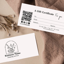 Minimalistische schoonmaakdiensten Cadeaubon