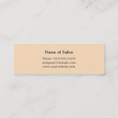 Minimalistische schoonmaakkunstenaar Elegant Makeu Mini Visitekaartje (Achterkant)