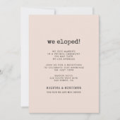  minimalistische schrijfmachine Gewoon gehuwde kaa Kaart (Voorkant)