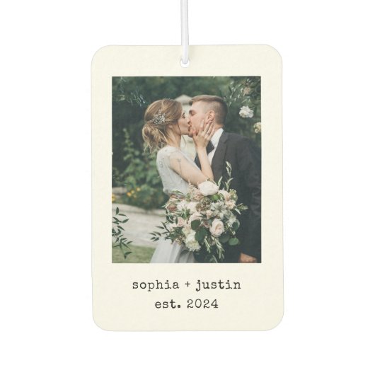 minimalistische schrijfmachine | Twee foto's Luchtverfrisser (Voorkant)