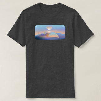 Minimalistische Sci-Fi Woestijn Grafische T-shirt