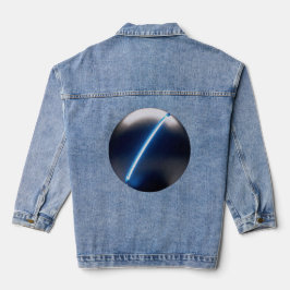 Minimalistische sciencefiction denim jacket
