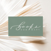 Minimalistische Script Baby shower boeken voor Bab Plaatskaartje