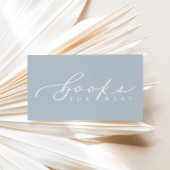 Minimalistische Script Baby shower boeken voor Bab Plaatskaartje