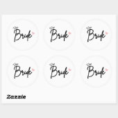 Minimalistische Script Bachelorette Party Sticker (Vel)