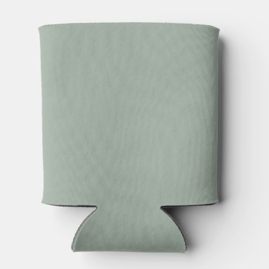 Minimalistische Script Boho Saliegroen Aangepaste Blikjeskoeler (Achterkant)
