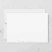 Minimalistische script bruiloft annuleringskaarten kaart (Achterkant)
