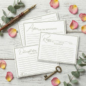 Minimalistische script bruiloft feest recept kaart