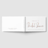 Minimalistische Script Bruiloftsfeest Gastenboek (Volledig)