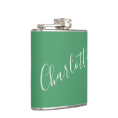 Minimalistische script gepersonaliseerde naam Kell Heupfles (Rechts)