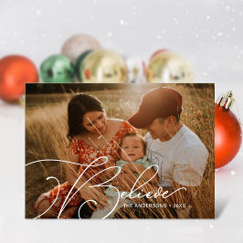 Minimalistische Script Lettertype Typografie Gelov Feestdagenkaart