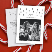 Minimalistische script lettertypografie vakantie feestdagenkaart