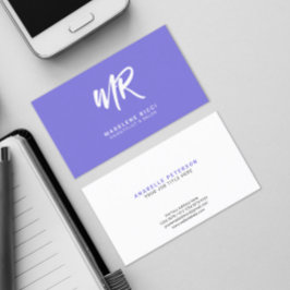 Minimalistische script naam initiaal | Speciale pa Visitekaartje