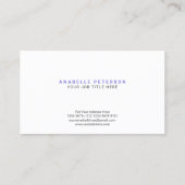 Minimalistische script naam initiaal | Speciale pa Visitekaartje (Achterkant)