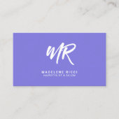 Minimalistische script naam initiaal | Speciale pa Visitekaartje (Voorkant)
