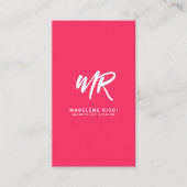 Minimalistische script naam initiaal | Speciale Ro Visitekaartje (Voorkant)