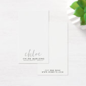 Minimalistische Script naam sieraden ontwerper Visitekaartje (Bureau)