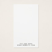 Minimalistische Script naam sieraden ontwerper Visitekaartje (Achterkant)