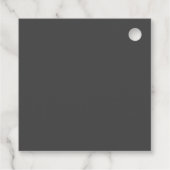 Minimalistische Script Names Modern Wedding | Zwar Bedankjes Labels (Achterkant)