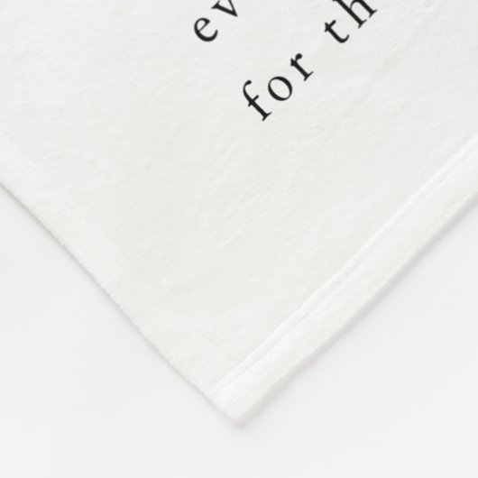 Minimalistische script Passen getrouwd Foto bruilo Fleece Deken (Hoek)