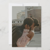 Minimalistische script platte foto dankkaart kaart (Voorkant)