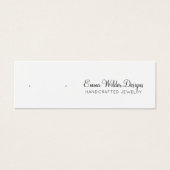 Minimalistische Script Stud Veroorning Display Car Mini Visitekaartjes (Voorkant)