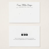 Minimalistische Script Stud Veroorning Display Car Visitekaartje (Voorkant /achterkant)