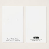 Minimalistische Script Stud Veroorning Display Car Visitekaartje (Voorkant /achterkant)