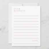Minimalistische Script Time Capsule Baby shower Ka Kaart (Voorkant)