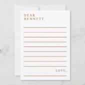 Minimalistische Script Time Capsule Baby shower Ka Kaart (Voorkant)