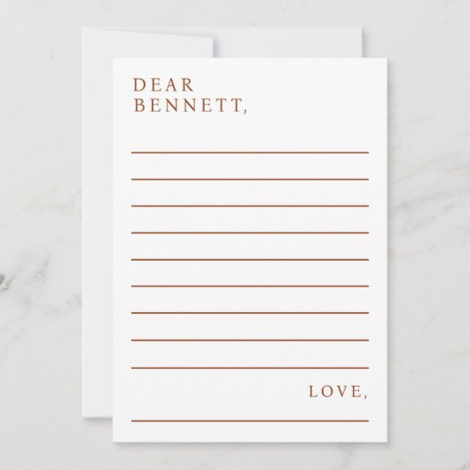 Minimalistische Script Time Capsule Baby shower Ka Kaart (Voorkant)