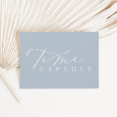 Minimalistische Script Time Capsule Baby shower Ka Kaart