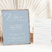 Minimalistische Script Time Capsule Baby shower Ka Kaart